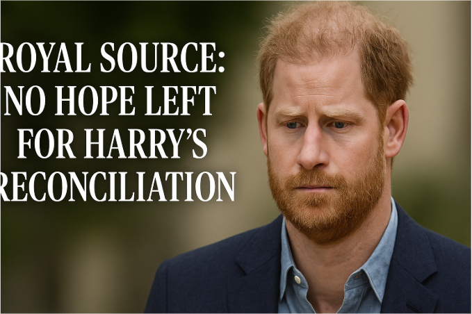 Royal Source: No Hope Left for Harry’s Reconciliation